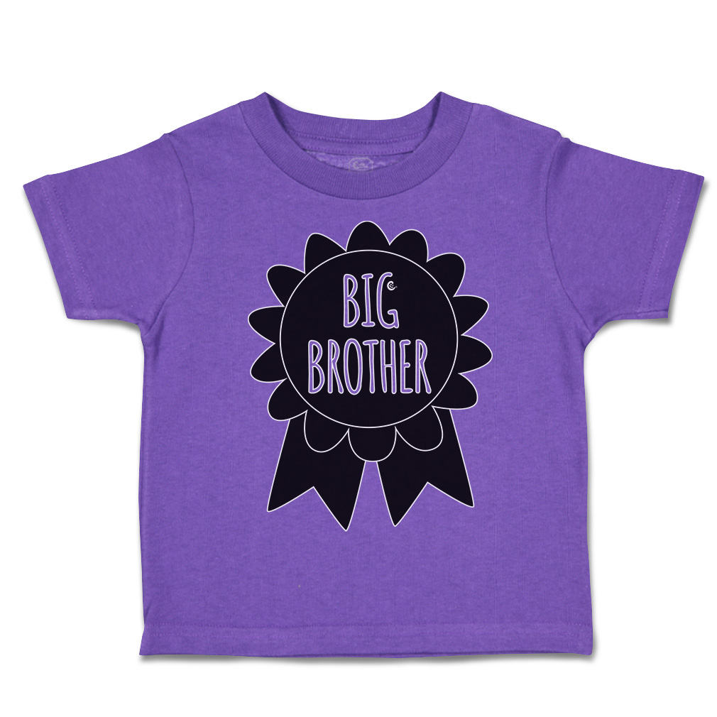 Toddler T-Shirt Big Brother Badge Style A Cotton Siblings Boy & Girl Clothes - Picture 17 of 18