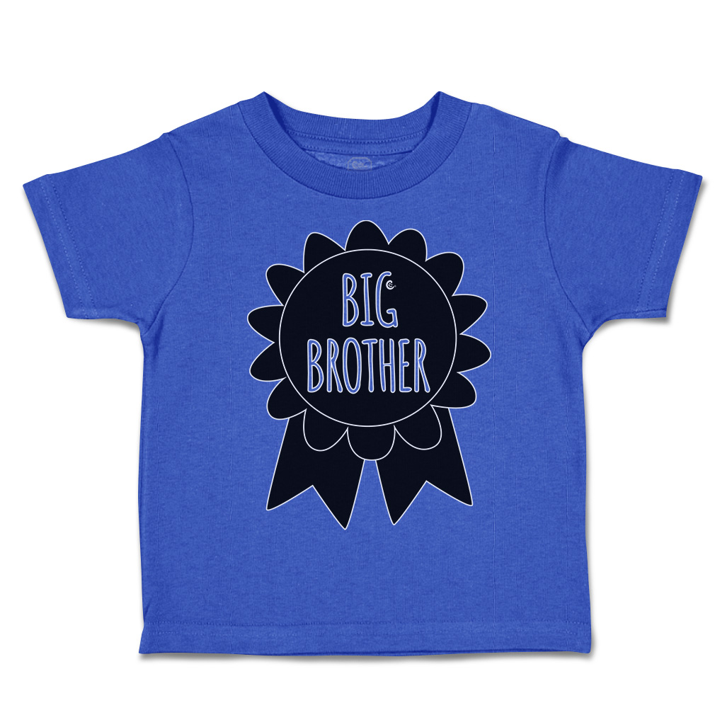 Toddler T-Shirt Big Brother Badge Style A Cotton Siblings Boy & Girl Clothes - Picture 13 of 18
