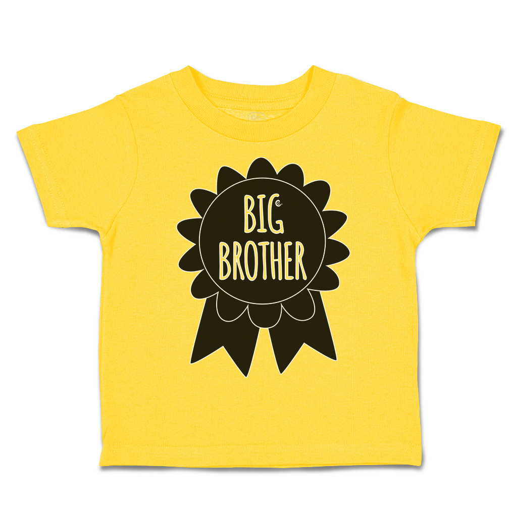 Toddler T-Shirt Big Brother Badge Style A Cotton Siblings Boy & Girl Clothes - Picture 14 of 18