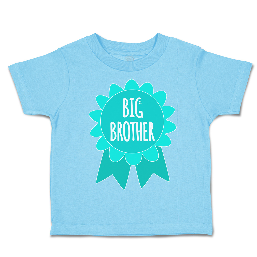 Toddler T-Shirt Big Brother Badge Siblings Boy & Girl Clothes Baby Funny Tee - Picture 15 of 18
