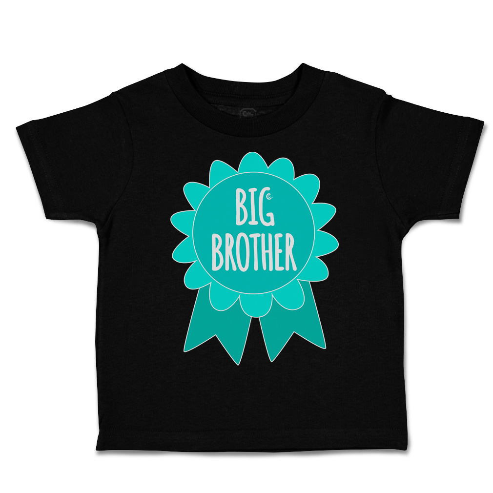 Toddler T-Shirt Big Brother Badge Siblings Boy & Girl Clothes Baby Funny Tee - Picture 8 of 18