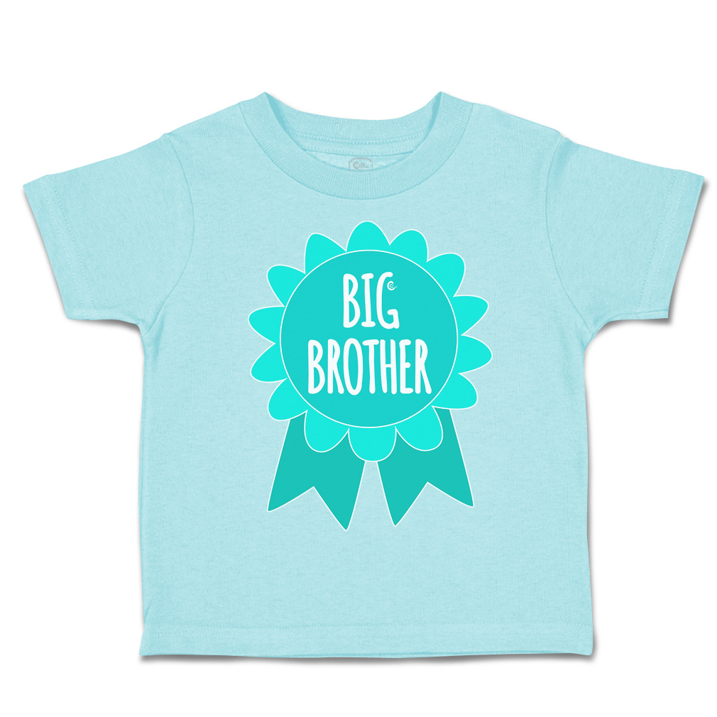 Toddler T-Shirt Big Brother Badge Siblings Boy & Girl Clothes Baby Funny Tee - Picture 6 of 18