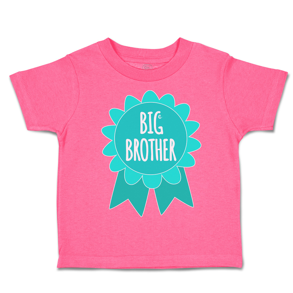 Toddler T-Shirt Big Brother Badge Siblings Boy & Girl Clothes Baby Funny Tee - Picture 7 of 18