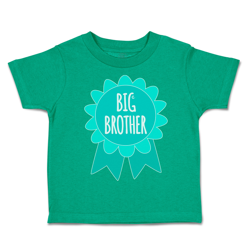 Toddler T-Shirt Big Brother Badge Siblings Boy & Girl Clothes Baby Funny Tee - Picture 9 of 18