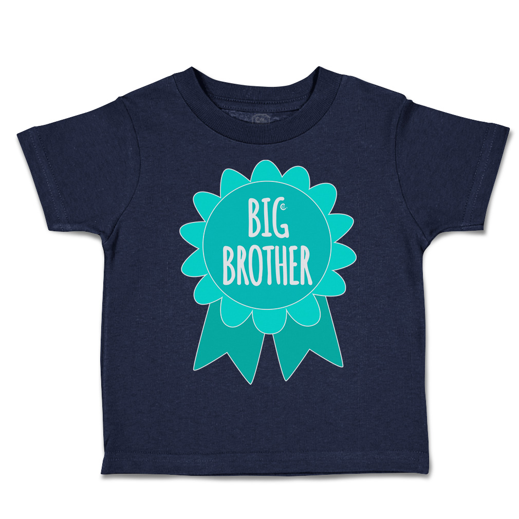 Toddler T-Shirt Big Brother Badge Siblings Boy & Girl Clothes Baby Funny Tee - Picture 10 of 18