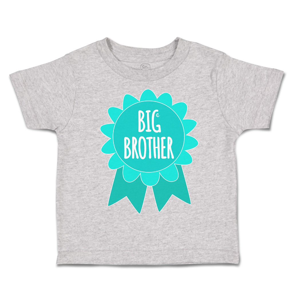 Toddler T-Shirt Big Brother Badge Siblings Boy & Girl Clothes Baby Funny Tee - Picture 11 of 18