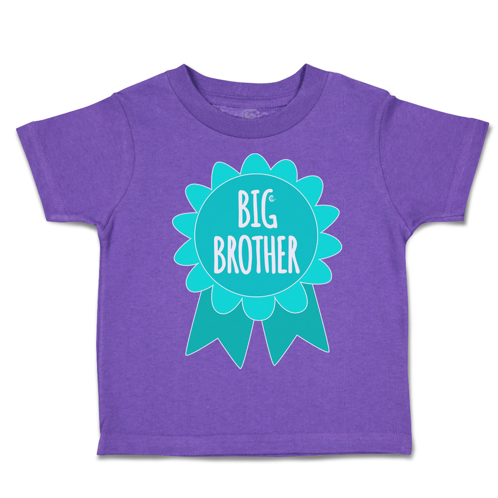 Toddler T-Shirt Big Brother Badge Siblings Boy & Girl Clothes Baby Funny Tee - Picture 17 of 18
