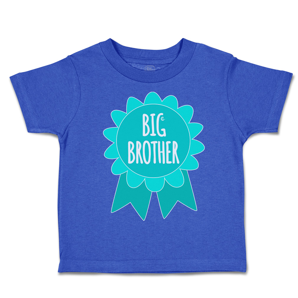 Toddler T-Shirt Big Brother Badge Siblings Boy & Girl Clothes Baby Funny Tee - Picture 13 of 18