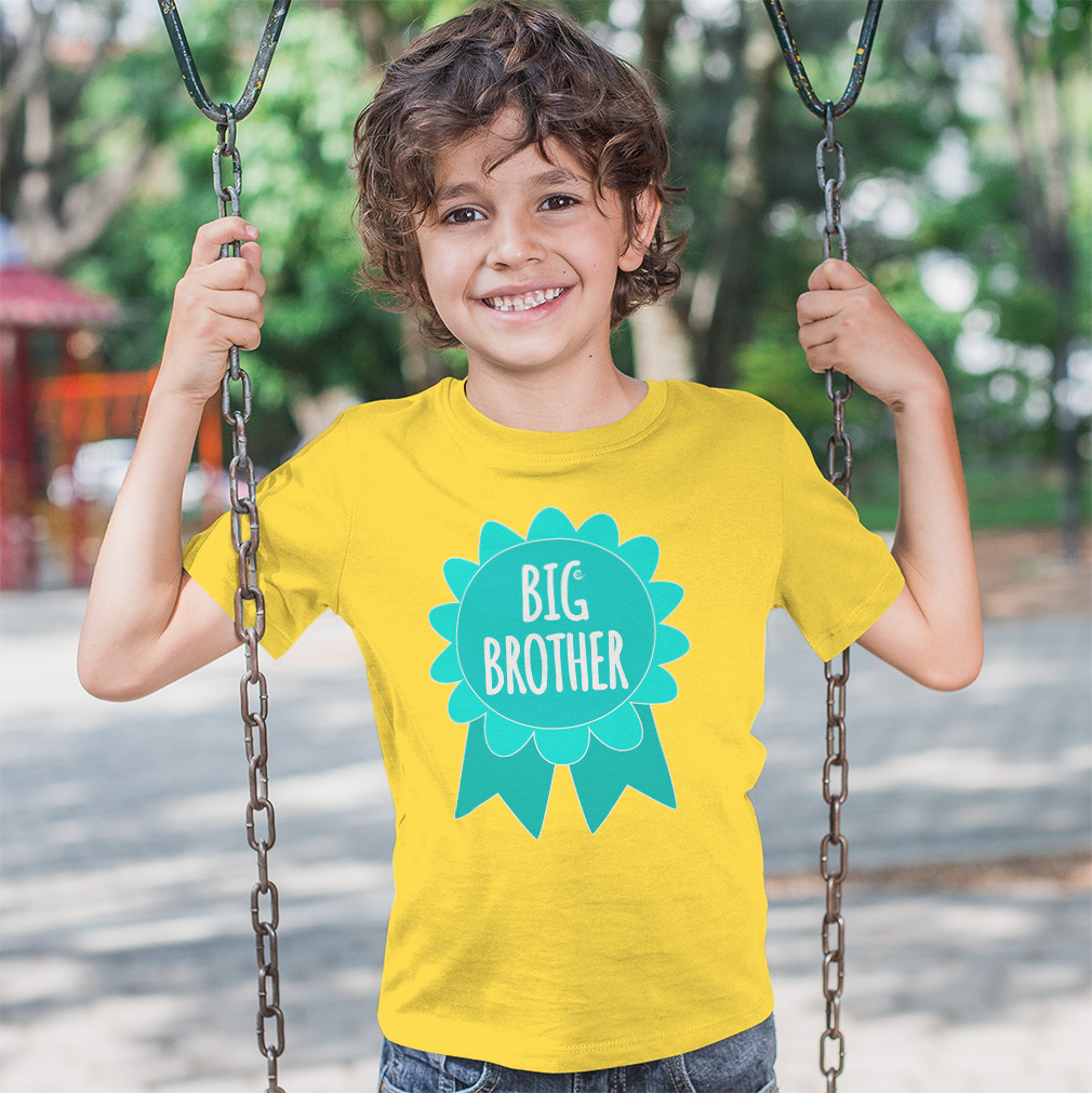 Toddler T-Shirt Big Brother Badge Siblings Boy & Girl Clothes Baby Funny Tee - Picture 2 of 18