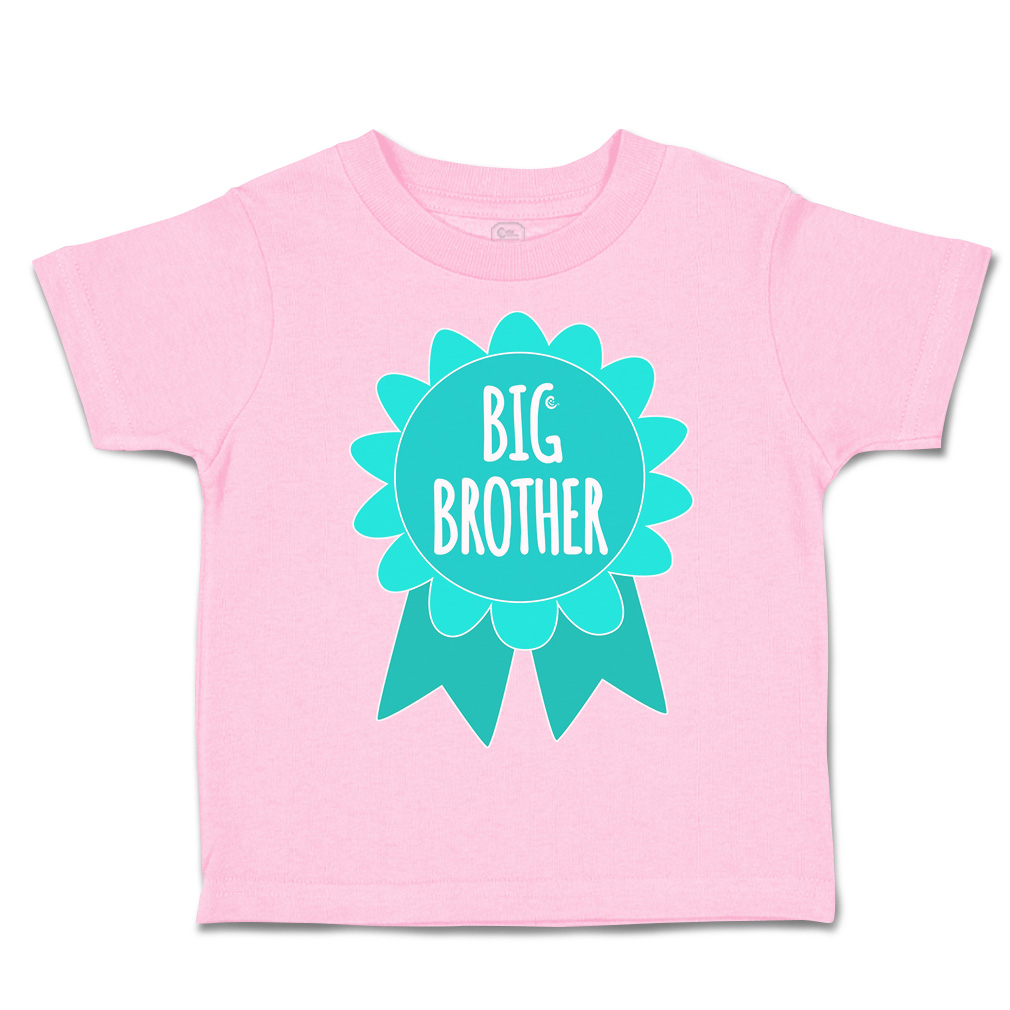 Toddler T-Shirt Big Brother Badge Siblings Boy & Girl Clothes Baby Funny Tee - Picture 18 of 18