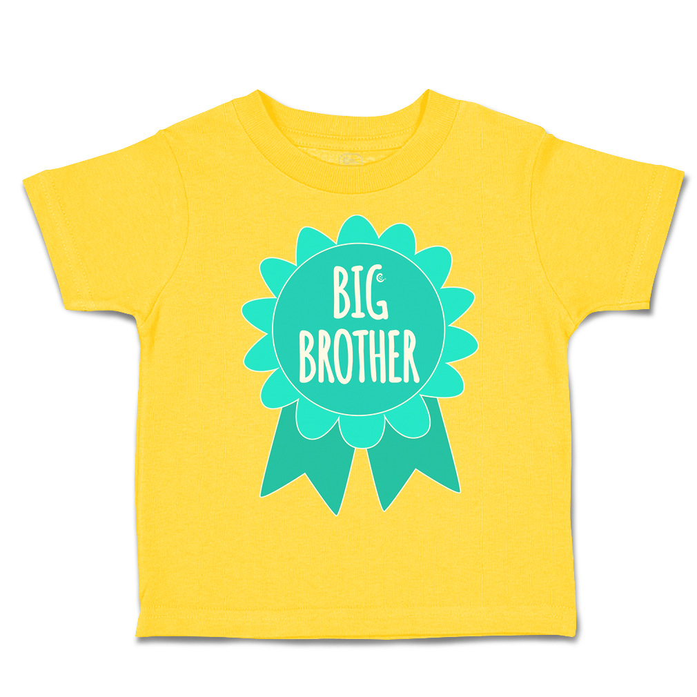 Toddler T-Shirt Big Brother Badge Siblings Boy & Girl Clothes Baby Funny Tee - Picture 14 of 18