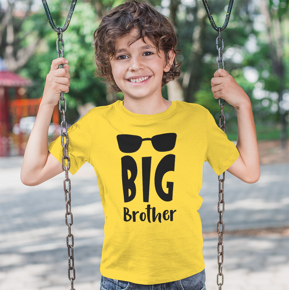 Toddler T-Shirt Big Brother Shades Party Boy Girl Clothes Baby Funny Tee