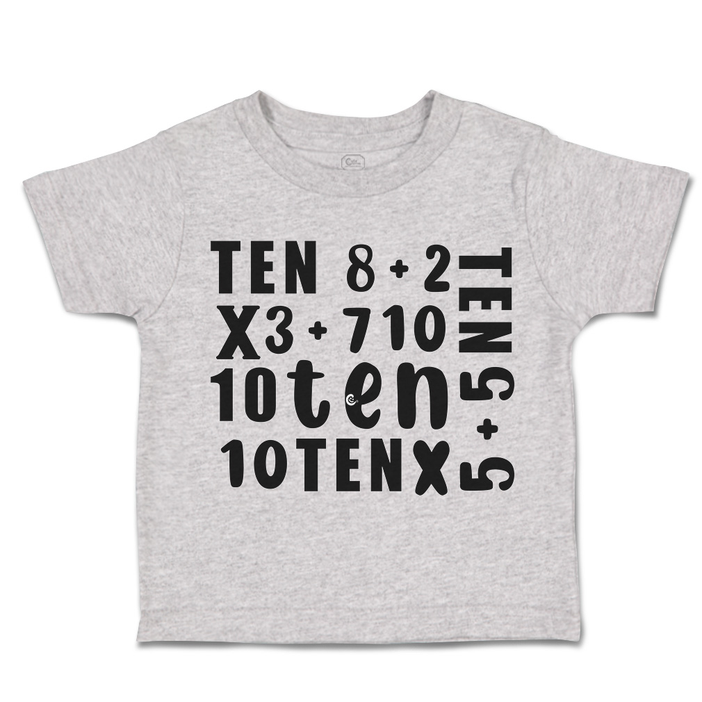Toddler T-Shirt 3 Plus 7 15 Plus 13 Plus 2 Style A Cakes Boy & Girl Clothes - Picture 11 of 21