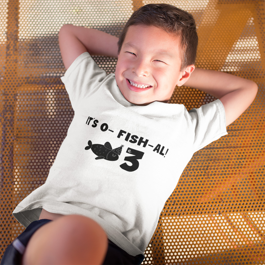 Toddler T-Shirt It Is A Fish All 3 Birthday Cap Style A Cotton Sea Life Clothes - Picture 3 of 18
