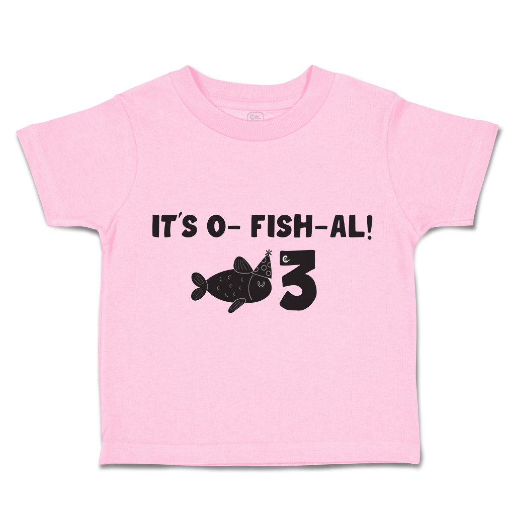 Toddler T-Shirt It Is A Fish All 3 Birthday Cap Style A Cotton Sea Life Clothes - Picture 18 of 18