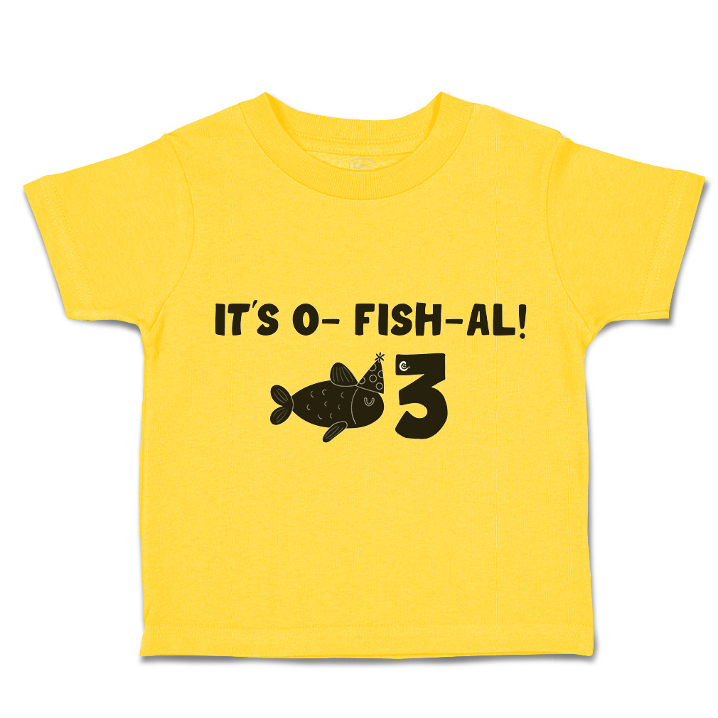 Toddler T-Shirt It Is A Fish All 3 Birthday Cap Style A Cotton Sea Life Clothes - Picture 14 of 18