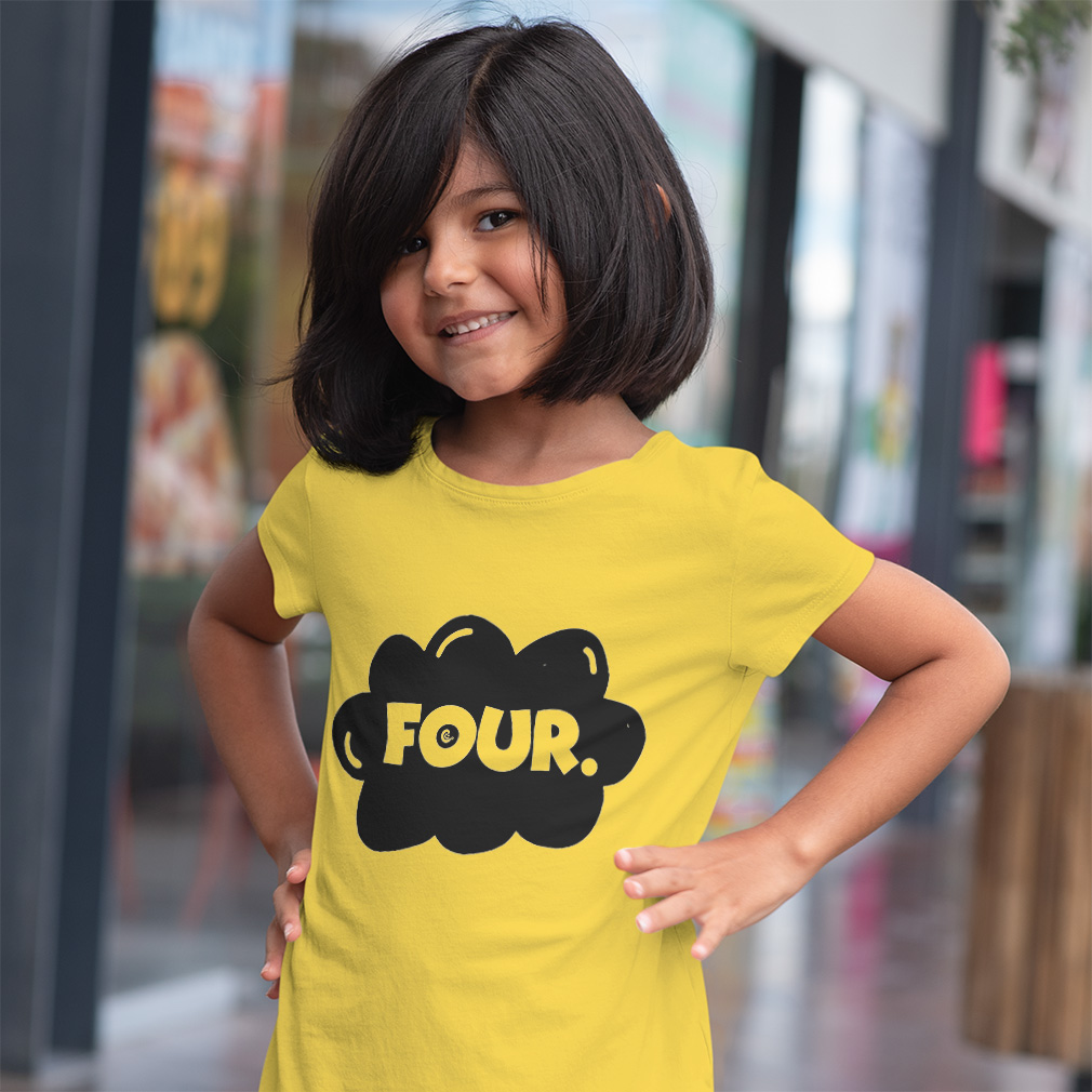 Toddler T-Shirt Clouds 4Th Birthday Candles Boy Girl Clothes