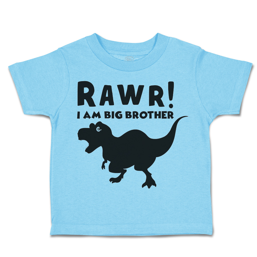 Toddler T-Shirt I Am Big Brother Dinosaur Cotton Wild Life Boy & Girl Clothes - Picture 15 of 18