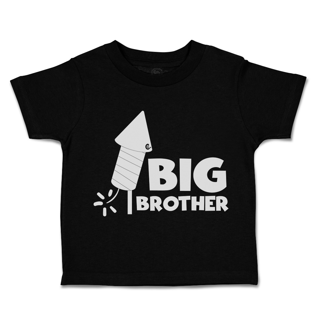 Toddler T-Shirt Big Brother Sparkler Siblings Boy & Girl Clothes Baby Funny Tee - Picture 8 of 18