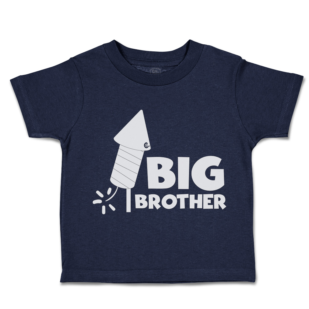 Toddler T-Shirt Big Brother Sparkler Siblings Boy & Girl Clothes Baby Funny Tee - Picture 10 of 18