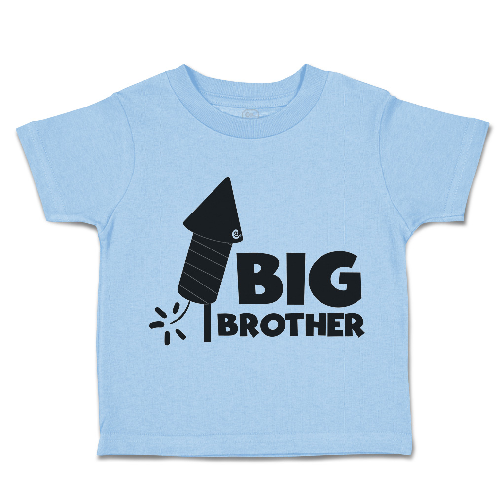 Toddler T-Shirt Big Brother Sparkler Siblings Boy & Girl Clothes Baby Funny Tee - Picture 16 of 18