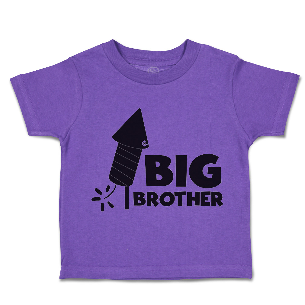Toddler T-Shirt Big Brother Sparkler Siblings Boy & Girl Clothes Baby Funny Tee - Picture 17 of 18