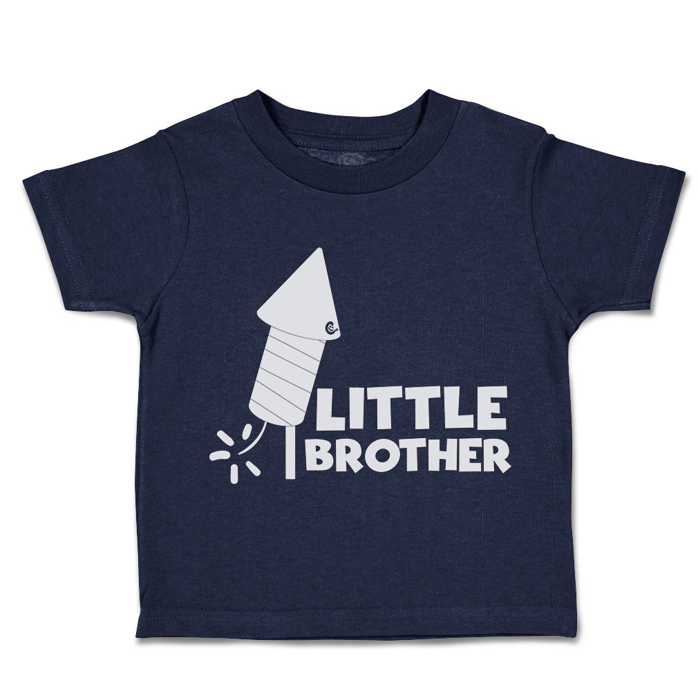 Toddler T-Shirt Little Brother Sparkler Cotton Siblings Boy & Girl Clothes - Picture 10 of 18