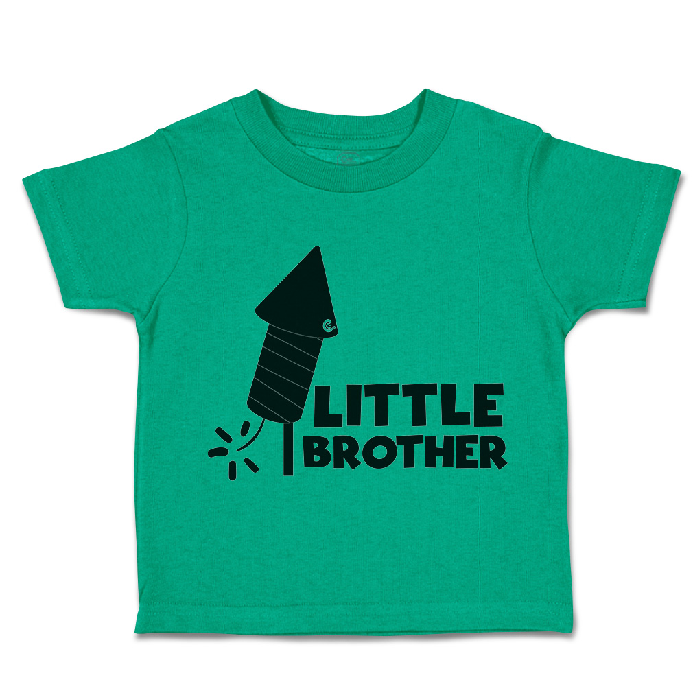 Toddler T-Shirt Little Brother Sparkler Cotton Siblings Boy & Girl Clothes - Picture 9 of 18