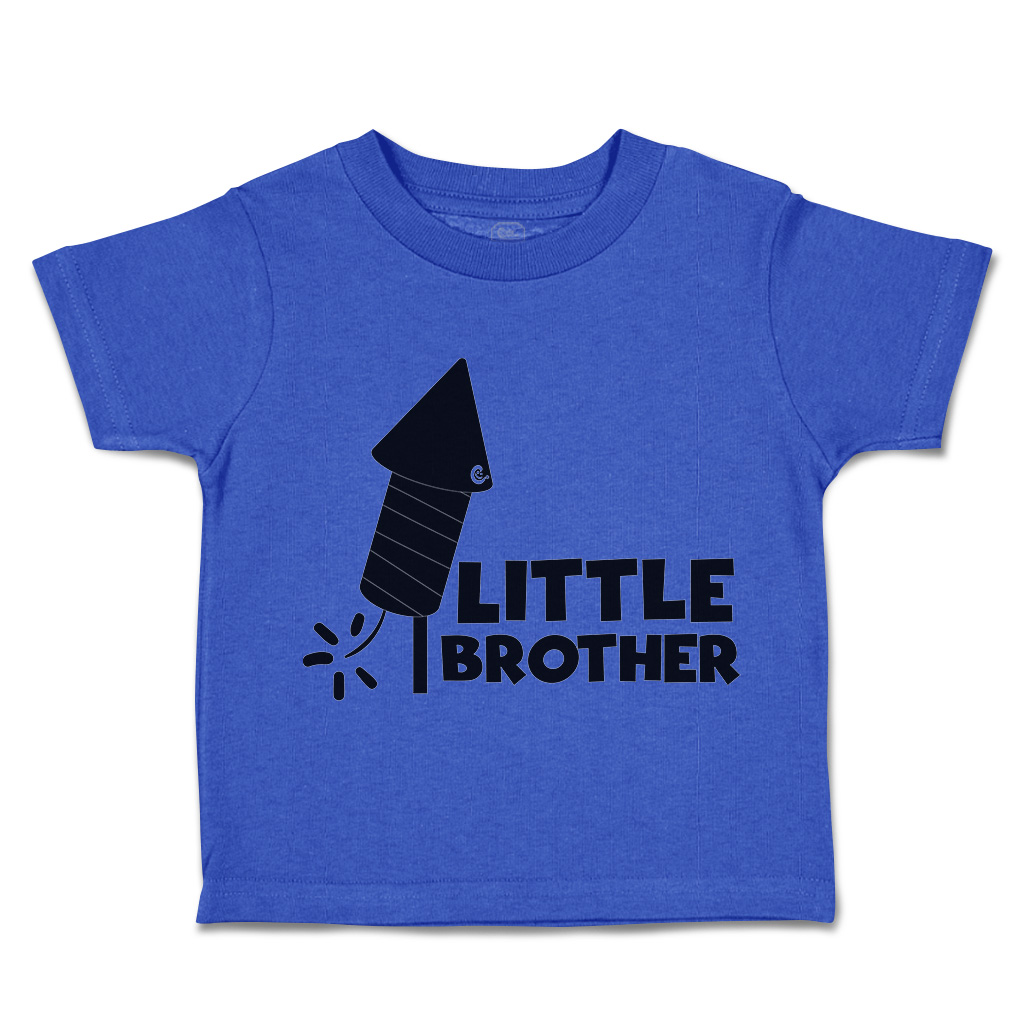 Toddler T-Shirt Little Brother Sparkler Cotton Siblings Boy & Girl Clothes - Picture 13 of 18