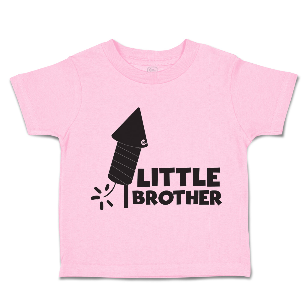 Toddler T-Shirt Little Brother Sparkler Cotton Siblings Boy & Girl Clothes - Picture 18 of 18