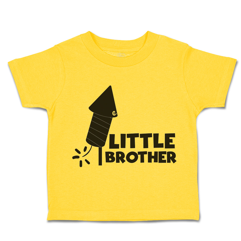 Toddler T-Shirt Little Brother Sparkler Cotton Siblings Boy & Girl Clothes - Picture 14 of 18