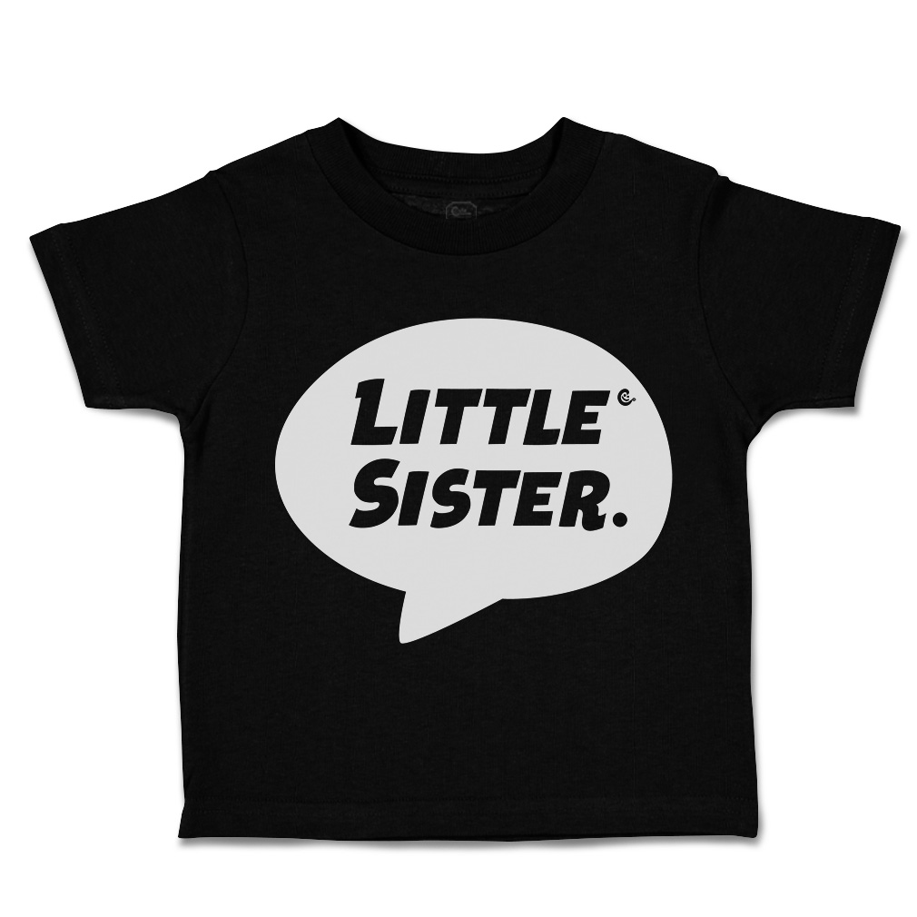 Toddler T-Shirt Little Sister Cotton Siblings Boy & Girl Clothes Baby Funny Tee - Picture 8 of 18