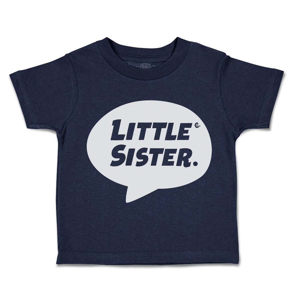 Toddler T-Shirt Little Sister Cotton Siblings Boy & Girl Clothes Baby Funny Tee - Picture 10 of 18