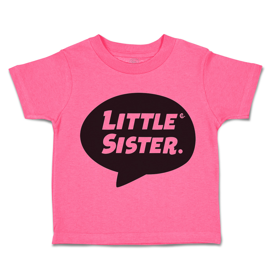 Toddler T-Shirt Little Sister Cotton Siblings Boy & Girl Clothes Baby Funny Tee - Picture 7 of 18