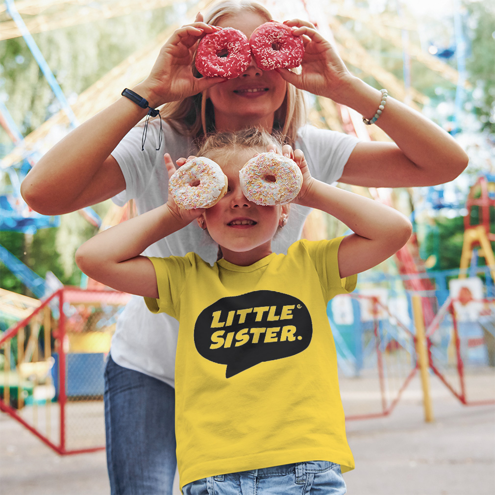 Toddler T-Shirt Little Sister Cotton Siblings Boy & Girl Clothes Baby Funny Tee - Picture 2 of 18