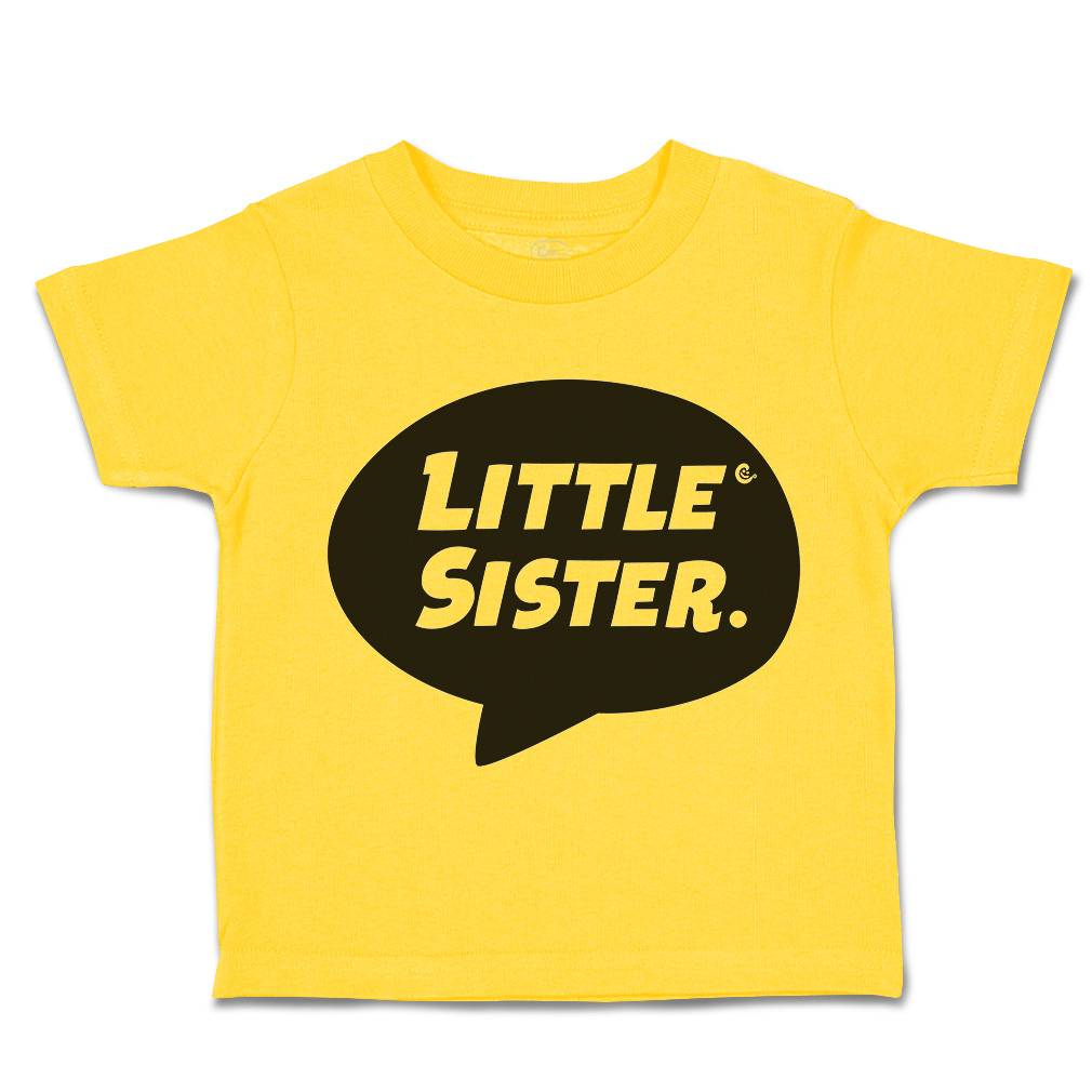 Toddler T-Shirt Little Sister Cotton Siblings Boy & Girl Clothes Baby Funny Tee - Picture 14 of 18
