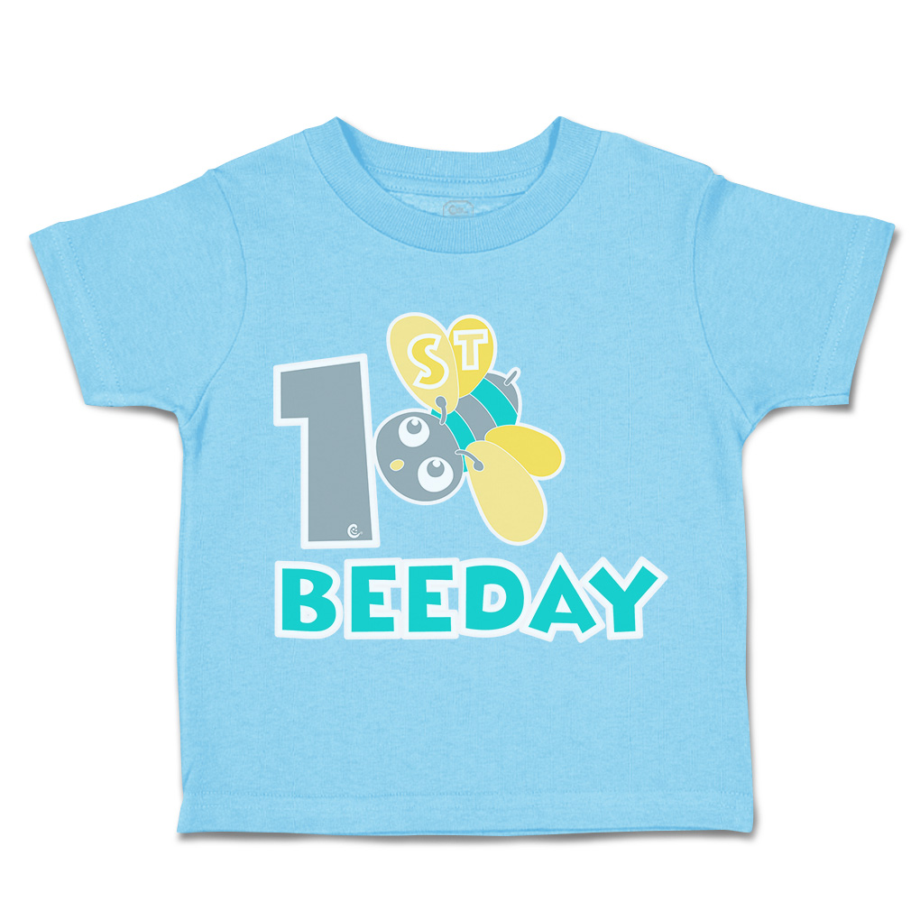 Toddler T-Shirt First Birthday Bee Day Honey Bee Cotton Cakes Boy & Girl Clothes - Picture 15 of 18