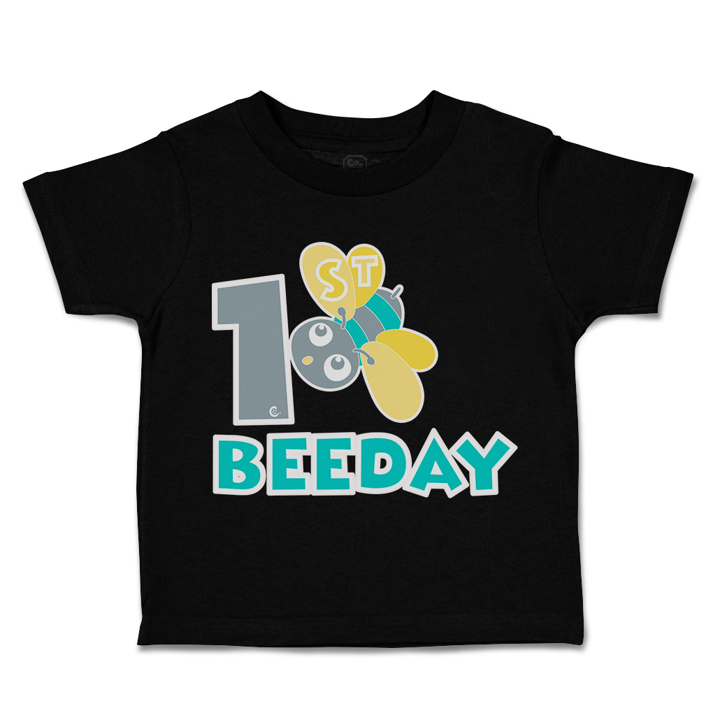 Toddler T-Shirt First Birthday Bee Day Honey Bee Cotton Cakes Boy & Girl Clothes - Picture 8 of 18