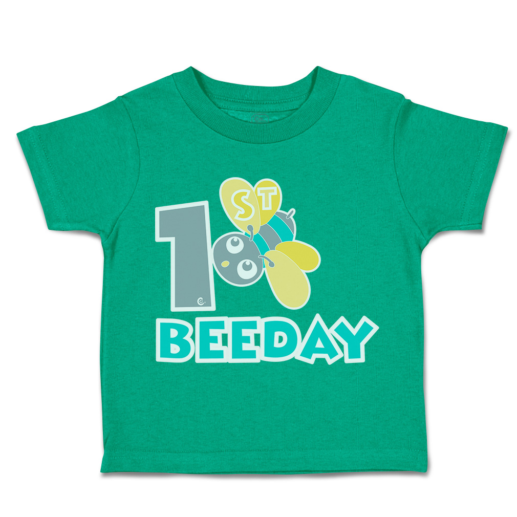 Toddler T-Shirt First Birthday Bee Day Honey Bee Cotton Cakes Boy & Girl Clothes - Picture 9 of 18
