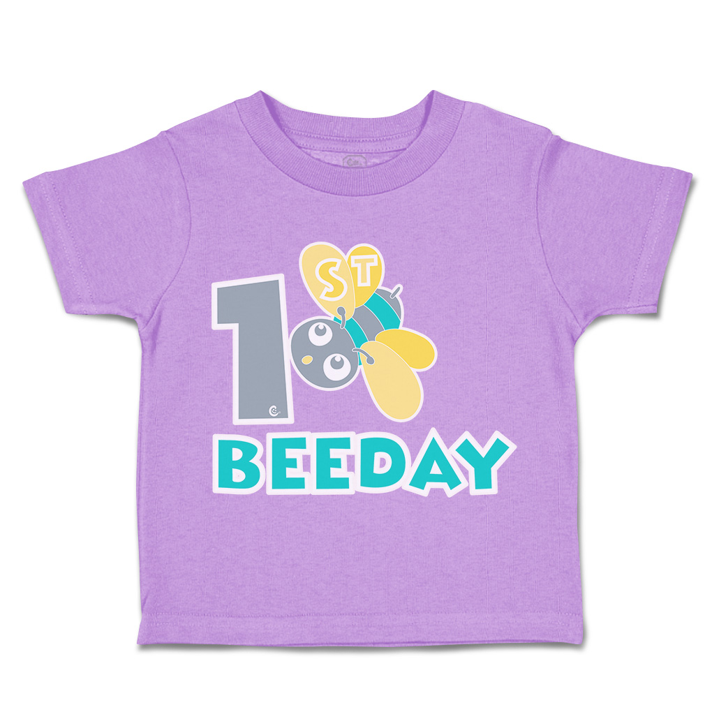 Toddler T-Shirt First Birthday Bee Day Honey Bee Cotton Cakes Boy & Girl Clothes - Picture 5 of 18