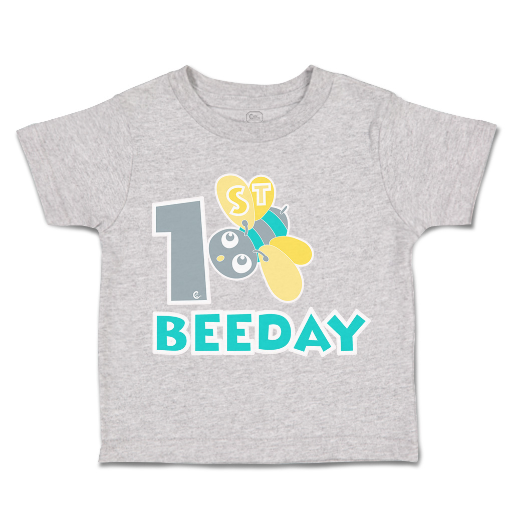 Toddler T-Shirt First Birthday Bee Day Honey Bee Cotton Cakes Boy & Girl Clothes - Picture 11 of 18