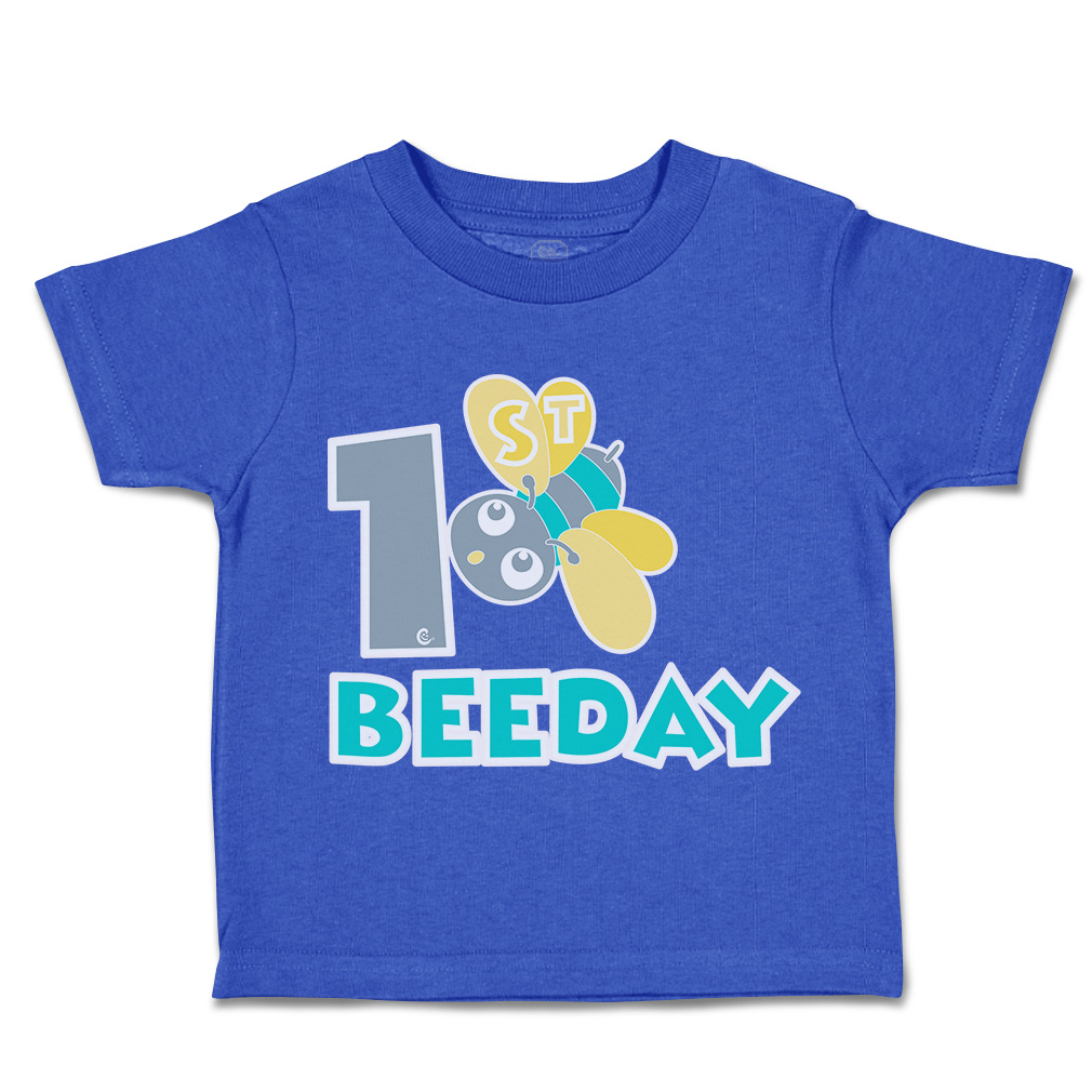 Toddler T-Shirt First Birthday Bee Day Honey Bee Cotton Cakes Boy & Girl Clothes - Picture 13 of 18