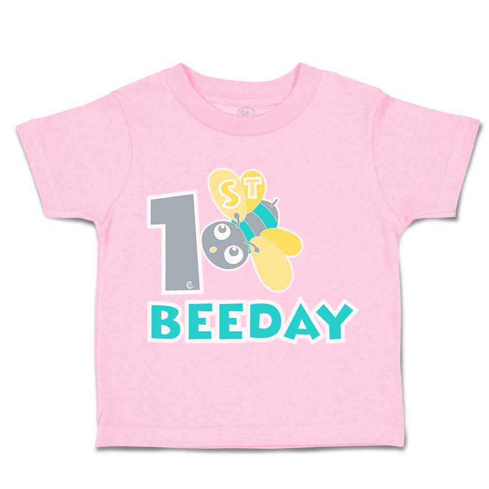 Toddler T-Shirt First Birthday Bee Day Honey Bee Cotton Cakes Boy & Girl Clothes - Picture 18 of 18