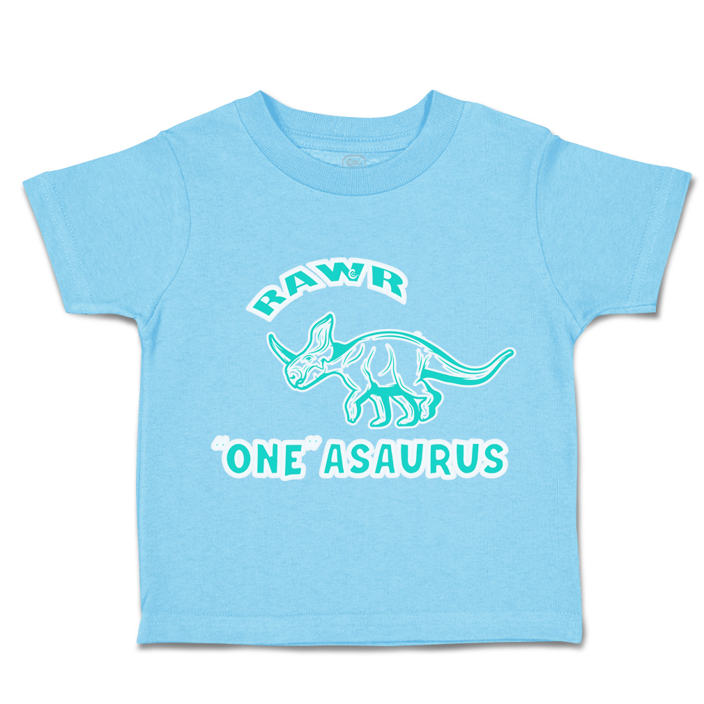Toddler T-Shirt Roar 1 Dinosaur Cotton Animal Boy & Girl Clothes Baby Funny Tee - Picture 15 of 18