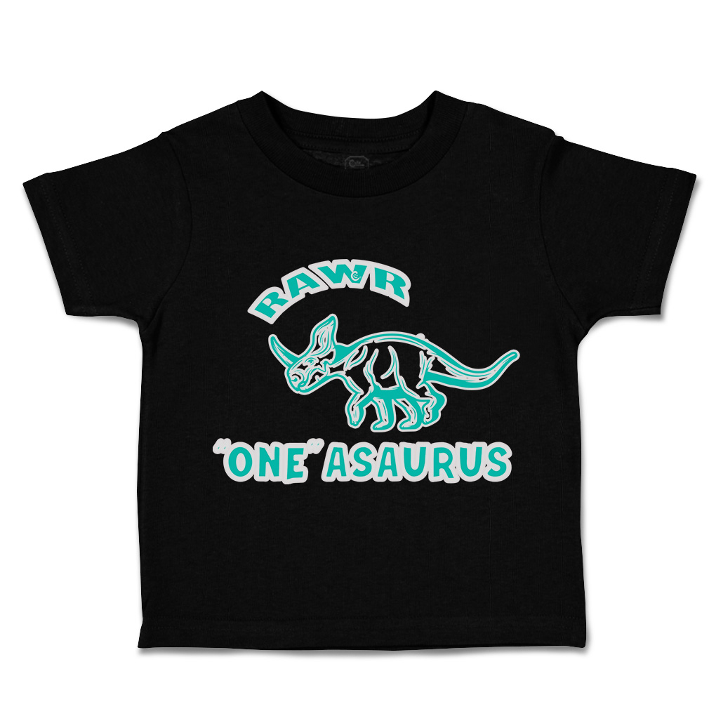 Toddler T-Shirt Roar 1 Dinosaur Cotton Animal Boy & Girl Clothes Baby Funny Tee - Picture 8 of 18