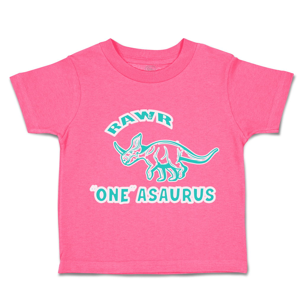 Toddler T-Shirt Roar 1 Dinosaur Cotton Animal Boy & Girl Clothes Baby Funny Tee - Picture 7 of 18