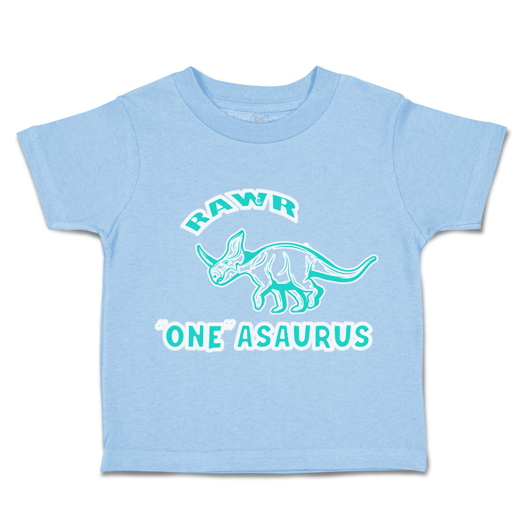 Toddler T-Shirt Roar 1 Dinosaur Cotton Animal Boy & Girl Clothes Baby Funny Tee - Picture 16 of 18