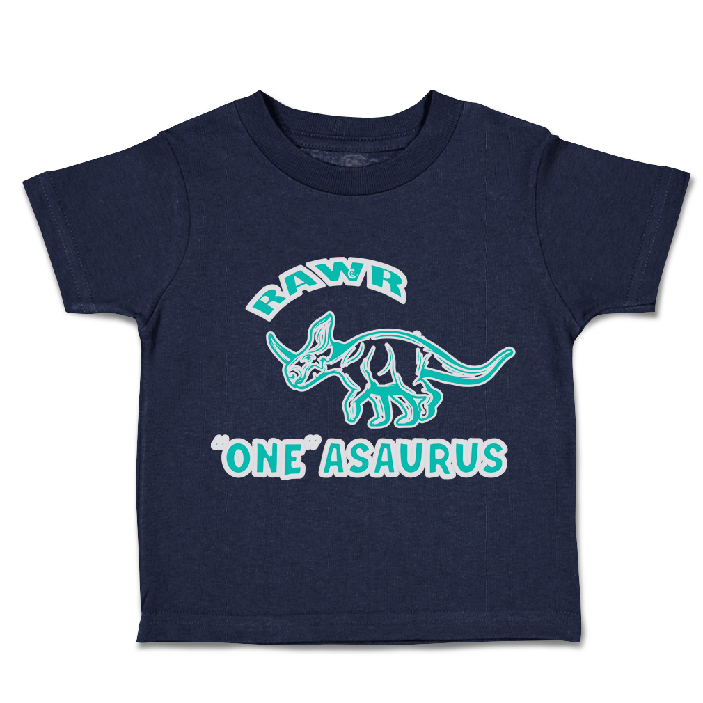 Toddler T-Shirt Roar 1 Dinosaur Cotton Animal Boy & Girl Clothes Baby Funny Tee - Picture 10 of 18