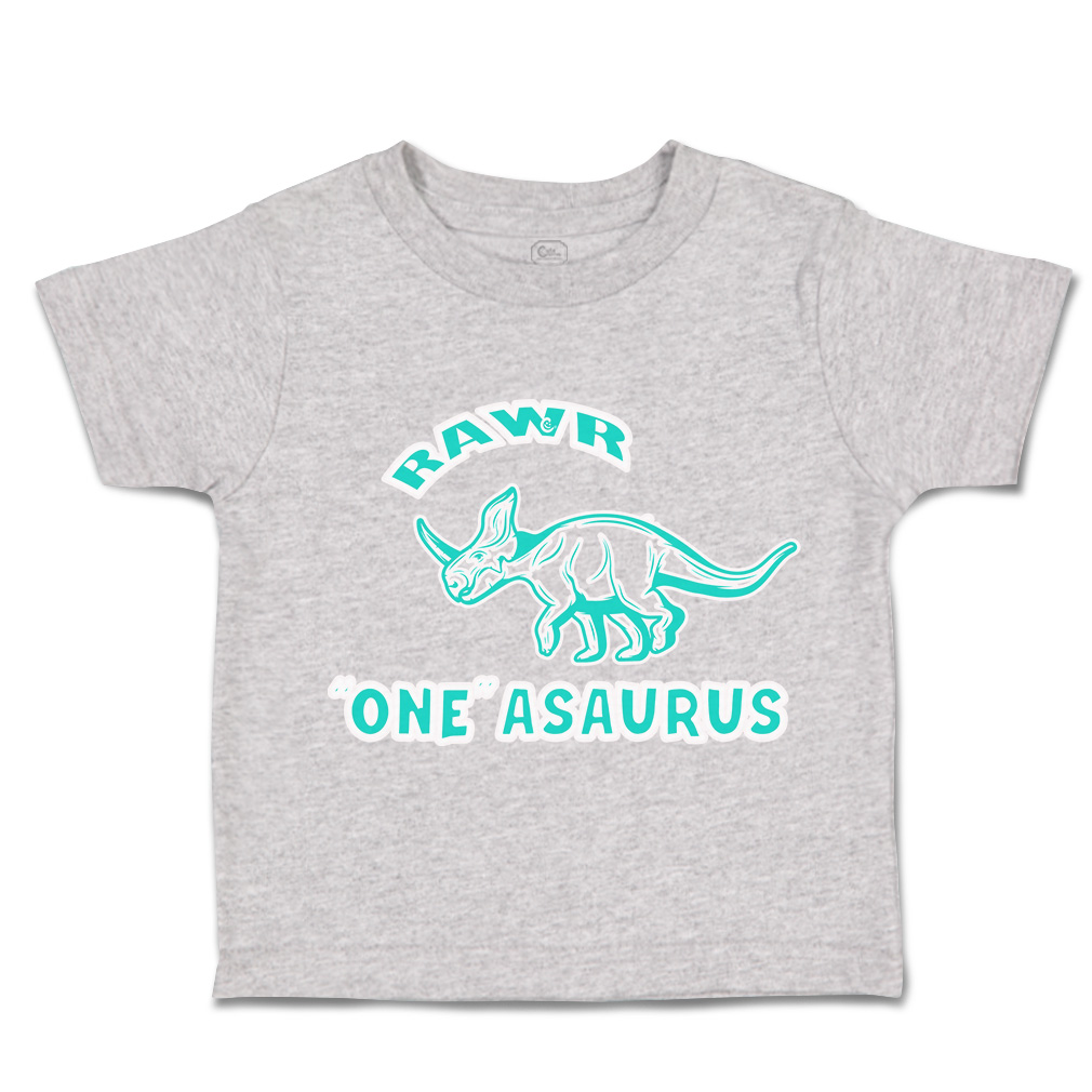 Toddler T-Shirt Roar 1 Dinosaur Cotton Animal Boy & Girl Clothes Baby Funny Tee - Picture 11 of 18