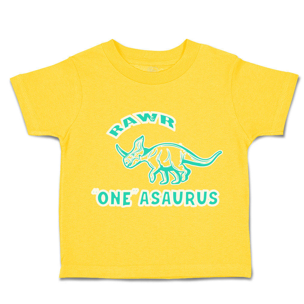 Toddler T-Shirt Roar 1 Dinosaur Cotton Animal Boy & Girl Clothes Baby Funny Tee - Picture 14 of 18